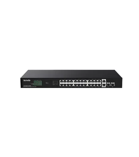 [TEG1128P-24-250W] Tenda 26GE+2SFP Ethernet Switch With 24-Port PoE
