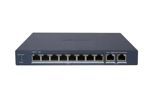 [DS-3E1510P-EI/M] Hikvision 10-Port 8-PoE Gigabit Smart Switch