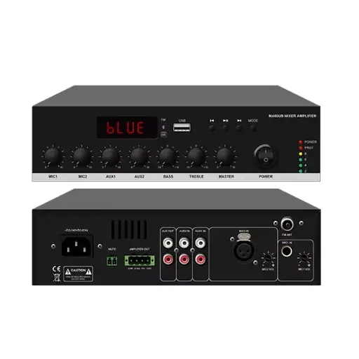 [MA60UB] DSPPA Mini Mixer Amplifier with USB, FM & Bluetooth