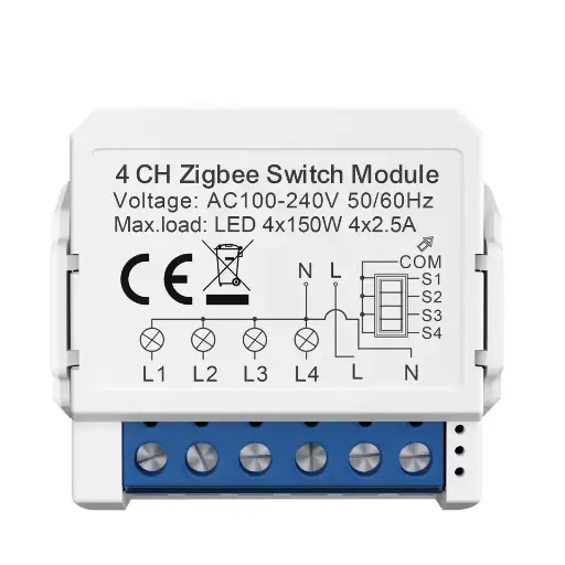 AVATTO MINI SWITCH 4 GANG Zigbee