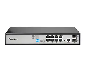 [PS2010G] Foredge 8-Port Gigabit Managed Ethernet PoE Switch