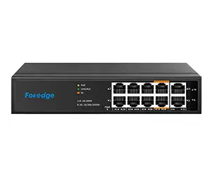 [AI8010M] Foredge 10-Port 8-PoE Fast Ethernet Unmanaged Switch