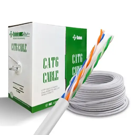 [BLC-4PGR-C6U24] Bolein Cat6 UTP Indoor Cable 24AWG PVC 305m