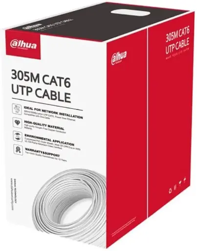 [DH-PFM923I-6UN-C] Dahua UTP CAT6 LSZH CPR E Cable 305m