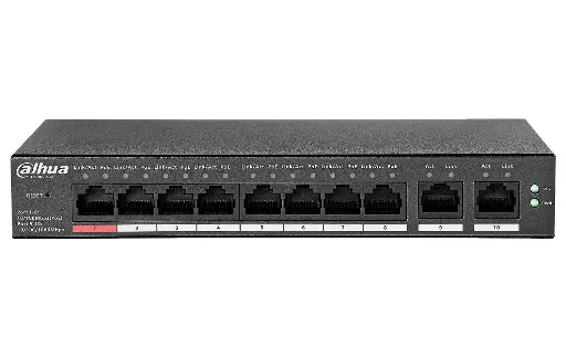 [DH-CS4010-8GT-60] Dahua 10-Port Cloud Managed Desktop Switch with 8-Port PoE