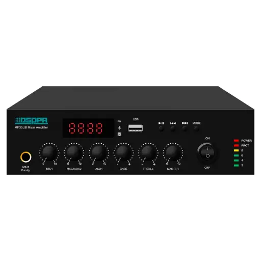 [MP120UB] DSPPA 120W Mini Digital Mixer Amplifier with USB & Bluetooth