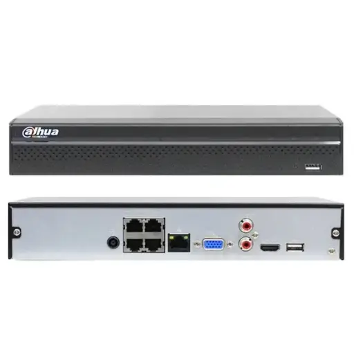 [DHI-NVR1104HS-P-S3/H] Dahua 4CH Compact 1U 1HDD 4-PoE Lite H.265 Network Video Recorder