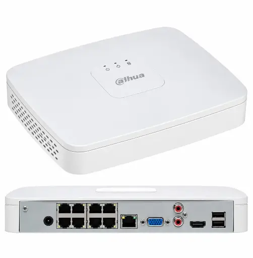 [DHI-NVR2108-8P-4KS3] Dahua 8CH Smart 1U 8PoE 1HDD Lite Network Video Recorder