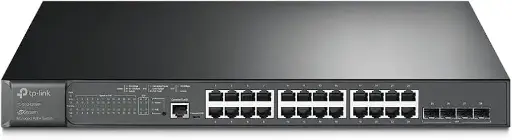 [TL-SG3428MP] TP-Link JetStream 28-Port Gigabit L2 Managed Switch with 24-Port PoE+
