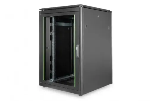 [DN-19 22U-8/8-B-1] DIGITUS Network cabinet Unique series - 800x800 mm (WxD) BLACK 22U