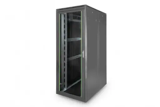 [DN-19 42U-8/12-1B] DIGITUS Network cabinet Unique series - 800x1200 mm (WxD) BLACK 42U