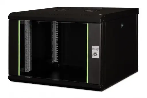 [DN-19 07U-6/6-SW] DIGITUS Wall Mounting Cabinet Unique Series - 600x600 mm (WxD) BLACK 7U