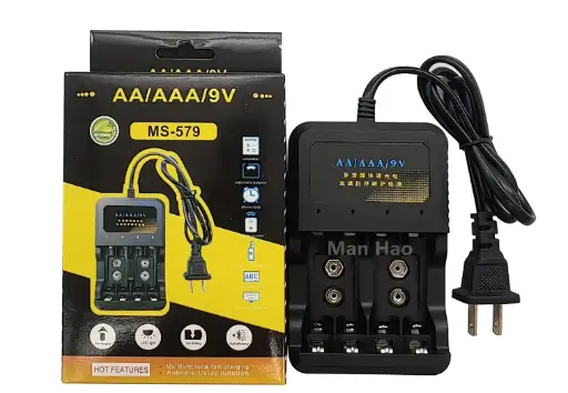 [MS-579] Lithium Battery Charger AA/AAA/9V