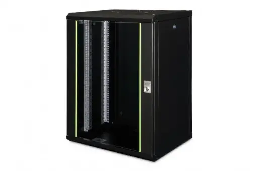 [DN-19 16-U-SW] DIGITUS Wall Mounting Cabinet Unique Series - 600x450 mm (WxD) 16U BLACK