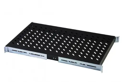 [DN-19 TRAY-1-1000-SW] DIGITUS Shelf for Fixed Installation in 483 mm (19") Cabinets BLACK