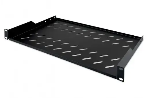 [DN-19 TRAY-1-SW] DIGITUS Shelf for fixed installation in 483 mm (19") cabinets BLACK