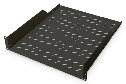 [DN-19 TRAY-2-55-SW] DIGITUS Shelf for Fixed Installation in 483 mm (19") Cabinets BLACK
